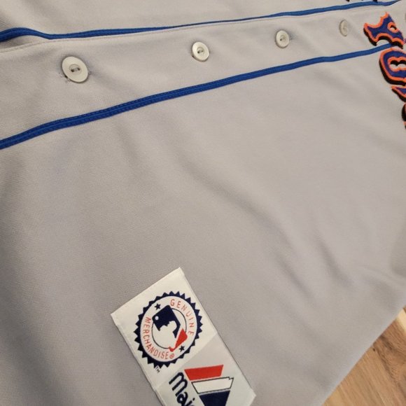 *VINTAGE* New York Mets - Jose Reyes - Majestic Gray  MLB Jersey (Large) - Picture 4 of 4